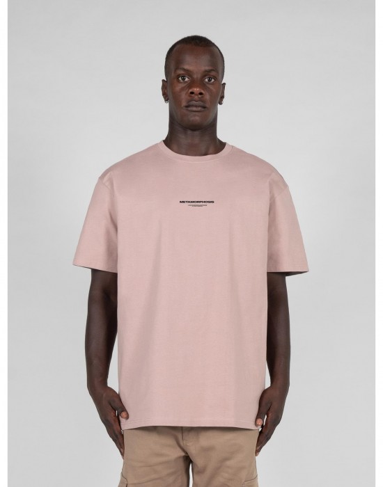Овърсайз тениска METAMORPHOSE V.4 x Heavy Oversized Tee duskrose XXL