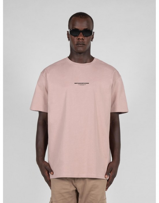 Овърсайз тениска METAMORPHOSE V.4 x Heavy Oversized Tee duskrose XXL