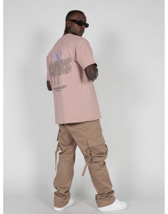 Овърсайз тениска METAMORPHOSE V.4 x Heavy Oversized Tee duskrose XXL