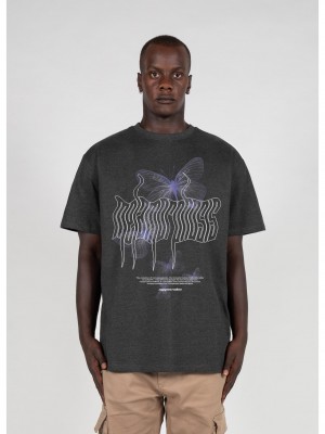 Овърсайз тениска METAMORPHOSE V.5 Heavy Oversized Tee charcoal XXL