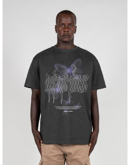 Овърсайз тениска METAMORPHOSE V.5 Heavy Oversized Tee charcoal XXL