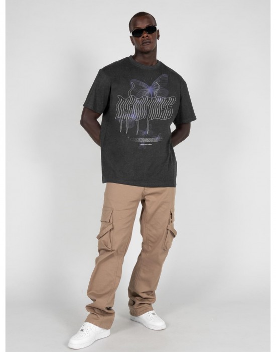 Овърсайз тениска METAMORPHOSE V.5 Heavy Oversized Tee charcoal XXL