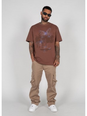 Овърсайз тениска METAMORPHOSE V.5 x Heavy Oversized Tee bark XXL