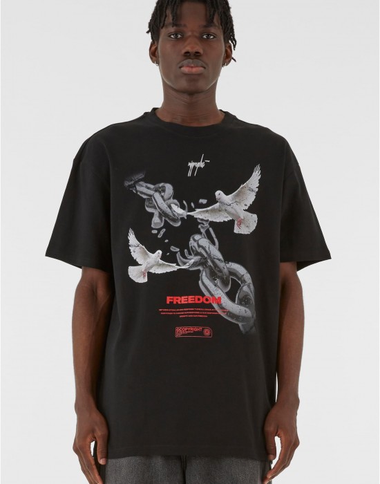 Овърсайз тениска Freedom x Heavy Oversized Tee black XXL