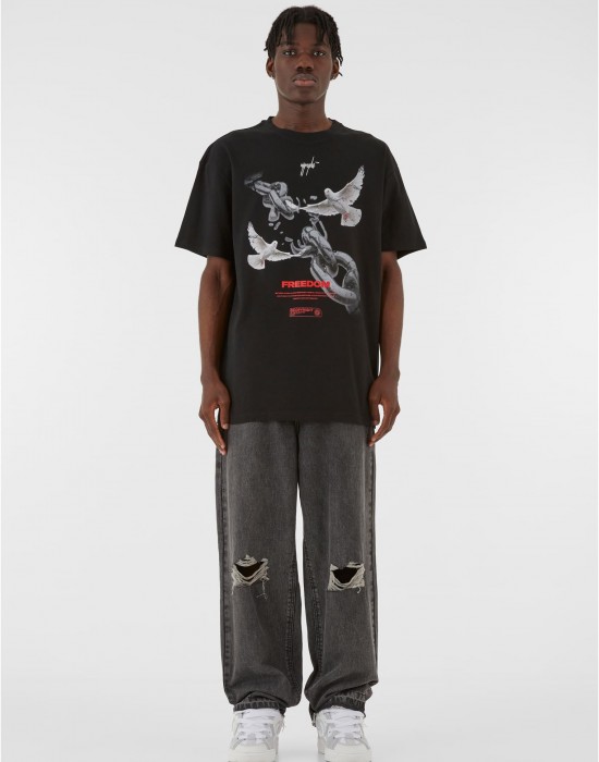 Овърсайз тениска Freedom x Heavy Oversized Tee black XXL