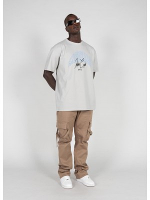 Овърсайз тениска International x Heavy Oversized Tee lightasphalt XXL