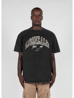 Овърсайз тениска International x Acid Washed Heavy Oversized Tee black XXL