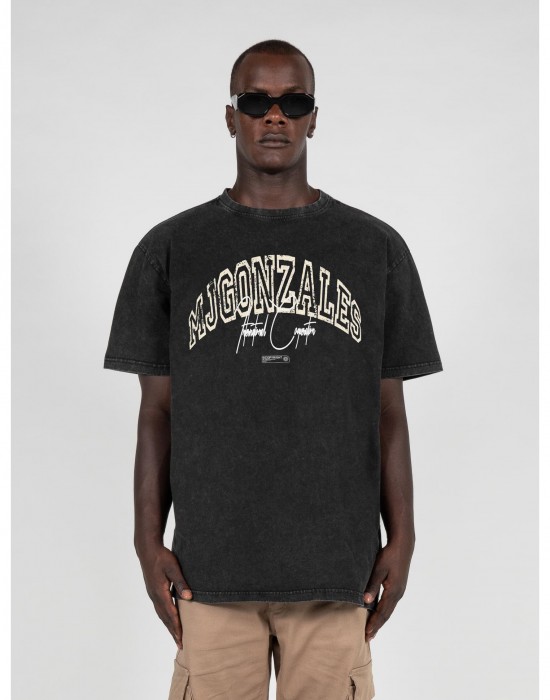 Овърсайз тениска International x Acid Washed Heavy Oversized Tee black XXL