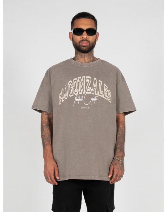 Овърсайз тениска International x Acid Washed Heavy Oversized Tee darkkhaki XXL