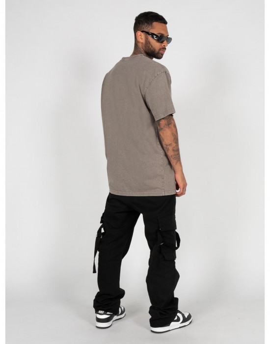 Овърсайз тениска International x Acid Washed Heavy Oversized Tee darkkhaki XXL