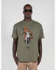 Овърсайз тениска Justitia x Heavy Oversized Tee olive XXL