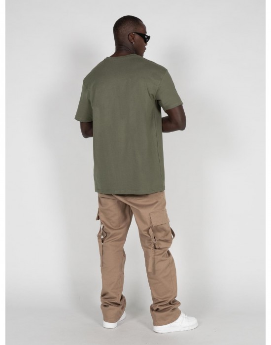 Овърсайз тениска Justitia x Heavy Oversized Tee olive XXL