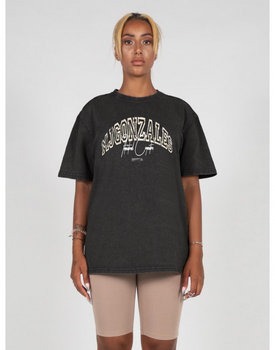 Овърсайз тениска International x Ladies Acid Washed Heavy Oversized Tee black XS