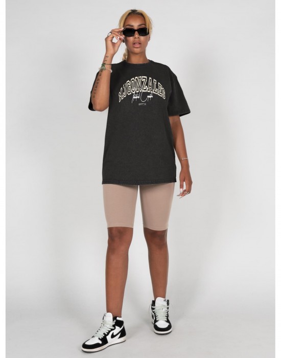 Овърсайз тениска International x Ladies Acid Washed Heavy Oversized Tee black XS
