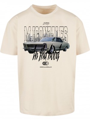 Овърсайз тениска In tha Hood x Heavy Oversized Tee sand XXL