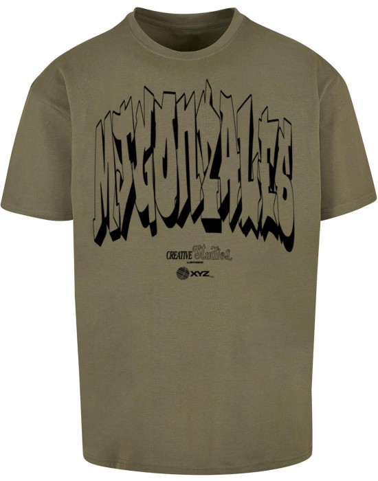 Овърсайз тениска Graffiti x Heavy Oversized Tee olive XXL
