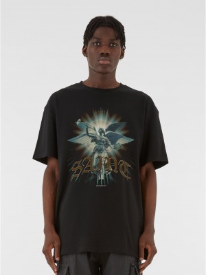 Овърсайз тениска SAINT V.1 x MJG HEAVY OVERSIZED TEE black XXL