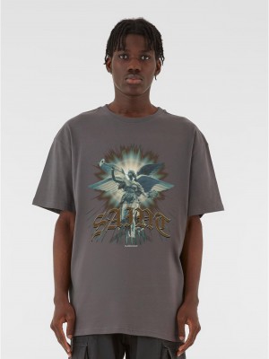 Овърсайз тениска SAINT V.1 x MJG HEAVY OVERSIZED TEE magnet XXL