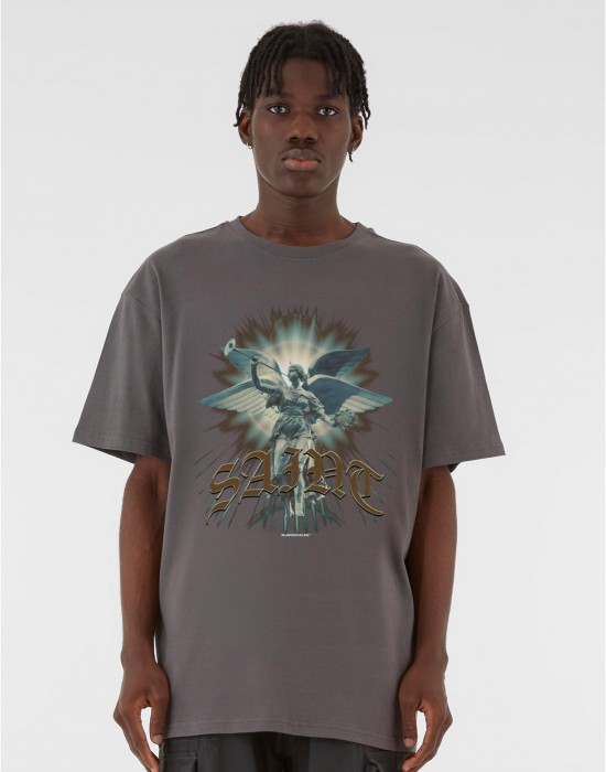Овърсайз тениска SAINT V.1 x MJG HEAVY OVERSIZED TEE magnet XXL