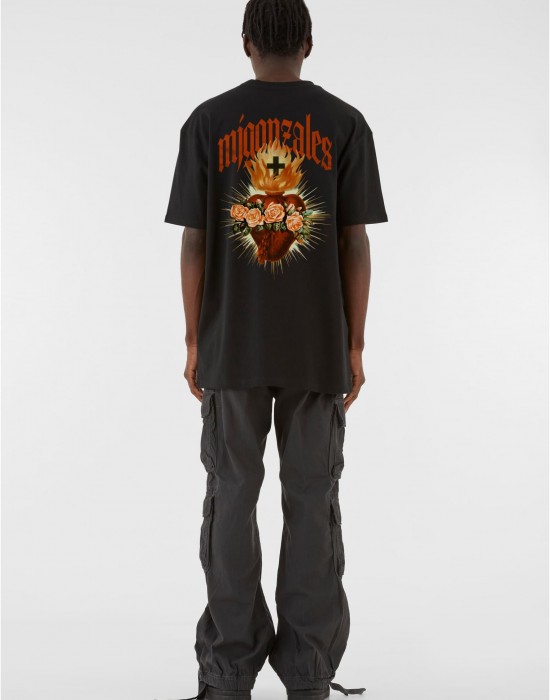 Овърсайз тениска HEART x MJG HEAVY OVERSIZED TEE black XXL