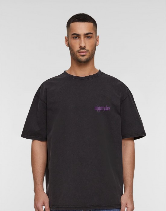 Овърсайз тениска MJG Oversized Acid Washed Tee - Seraphim black XXL
