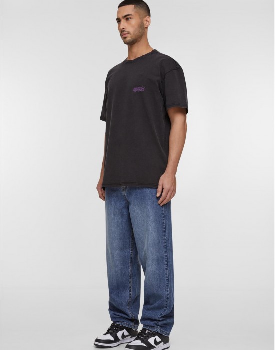 Овърсайз тениска MJG Oversized Acid Washed Tee - Seraphim black XXL
