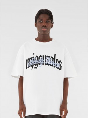 Овърсайз тениска MJG Heavy Oversized Tee ? Eternally Blessed Logo white XXL