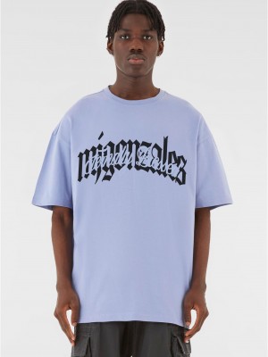 Овърсайз тениска MJG Heavy Oversized Tee ? Eternally Blessed Logo violablue XXL