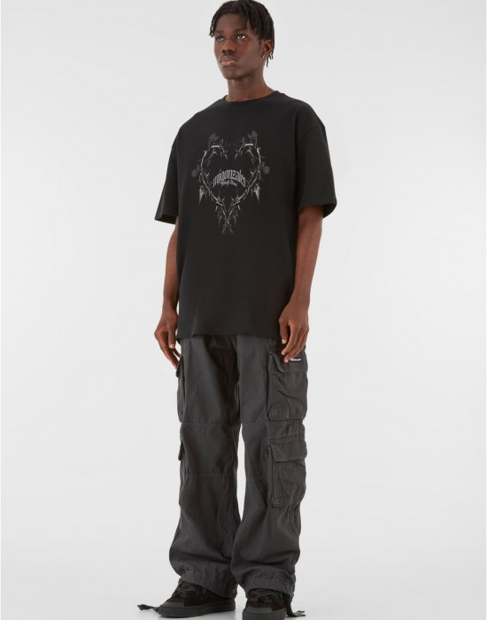 Овърсайз тениска MJG Heavy Oversized Tee ? Heart of Thornes black XXL