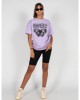Овърсайз тениска MJG Heavy Oversized Tee Ladies - BUTTERFLY ILLUSION lilac XXL