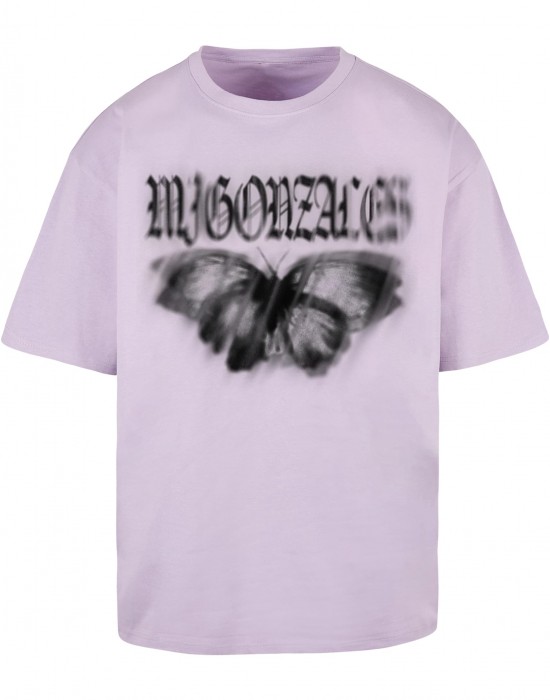 Овърсайз тениска MJG Heavy Oversized Tee Ladies - BUTTERFLY ILLUSION lilac XXL