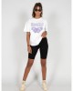 Овърсайз тениска MJG Heavy Oversized Tee Ladies - BUTTERFLY ILLUSION white XXL