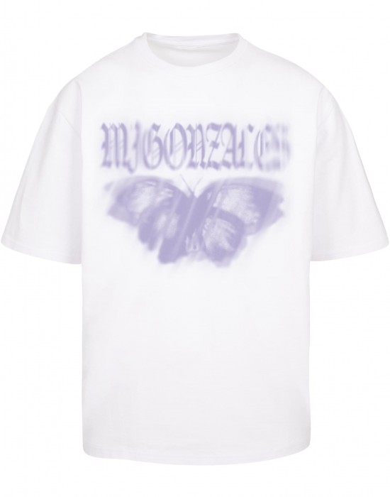 Овърсайз тениска MJG Heavy Oversized Tee Ladies - BUTTERFLY ILLUSION white XXL