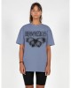 Овърсайз тениска MJG Heavy Oversized Tee Ladies - BUTTERFLY ILLUSION vintageblue XXL