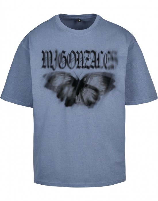Овърсайз тениска MJG Heavy Oversized Tee Ladies - BUTTERFLY ILLUSION vintageblue XXL