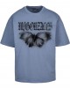 Овърсайз тениска MJG Heavy Oversized Tee Ladies - BUTTERFLY ILLUSION vintageblue XXL