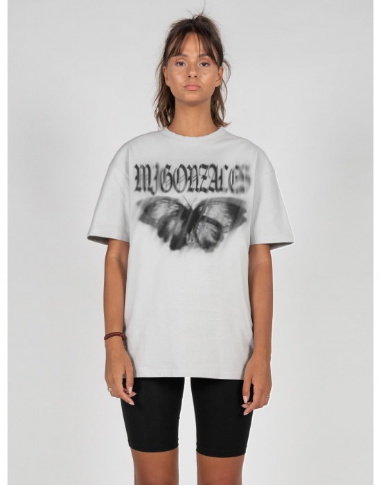 Овърсайз тениска MJG Heavy Oversized Tee Ladies - BUTTERFLY ILLUSION lightasphalt XXL