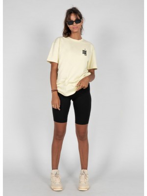 Овърсайз тениска MJG Heavy Oversized Tee Ladies - TRANSFORMATION softyellow XXL