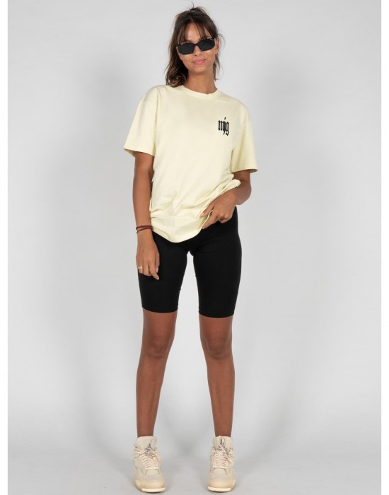 Овърсайз тениска MJG Heavy Oversized Tee Ladies - TRANSFORMATION softyellow XXL