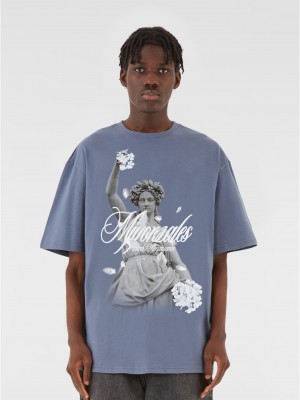 Овърсайз тениска MJG Heavy Oversized Tee Renaissance vintageblue XXL