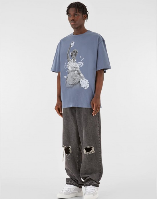 Овърсайз тениска MJG Heavy Oversized Tee Renaissance vintageblue XXL