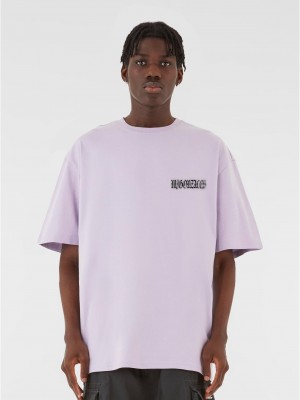 Овърсайз тениска MJG Heavy Oversized Tee - FEARLESS FLIGHT lilac XXL