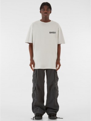Овърсайз тениска MJG Heavy Oversized Tee - FEARLESS FLIGHT lightasphalt XXL