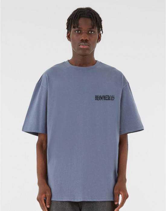 Овърсайз тениска MJG Heavy Oversized Tee - FEARLESS FLIGHT vintage blue XXL