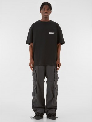 Овърсайз тениска MJG Heavy Oversized Tee - FROSTED WINGS black XXL