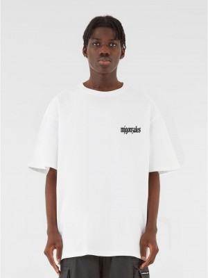 Овърсайз тениска MJG Heavy Oversized Tee - FROSTED WINGS white XXL