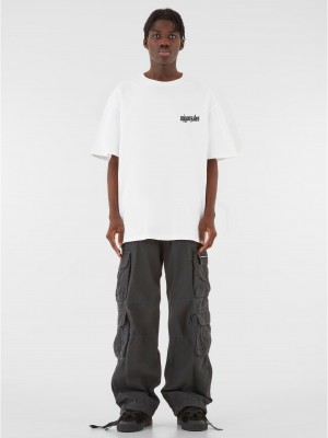 Овърсайз тениска MJG Heavy Oversized Tee - FROSTED WINGS white XXL