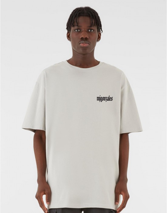 Овърсайз тениска MJG Heavy Oversized Tee - FROSTED WINGS lightasphalt XXL
