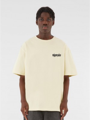 Овърсайз тениска MJG Heavy Oversized Tee - FROSTED WINGS softyellow XXL