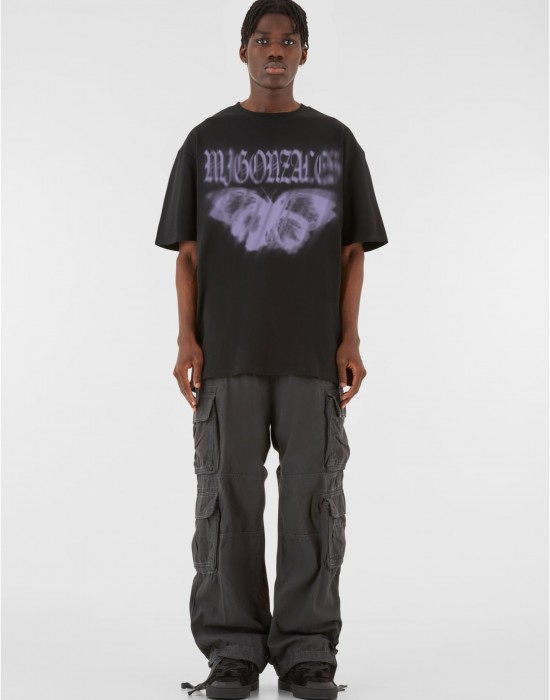 Овърсайз тениска MJG Heavy Oversized Tee - BUTTERFLY ILLUSION black XXL
